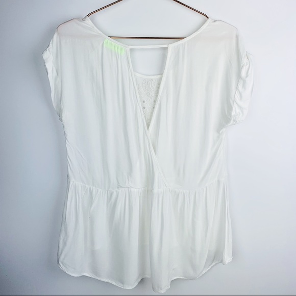 Fresh Brewed Eyelet Open Back Top‎ White - Picture 3 of 8